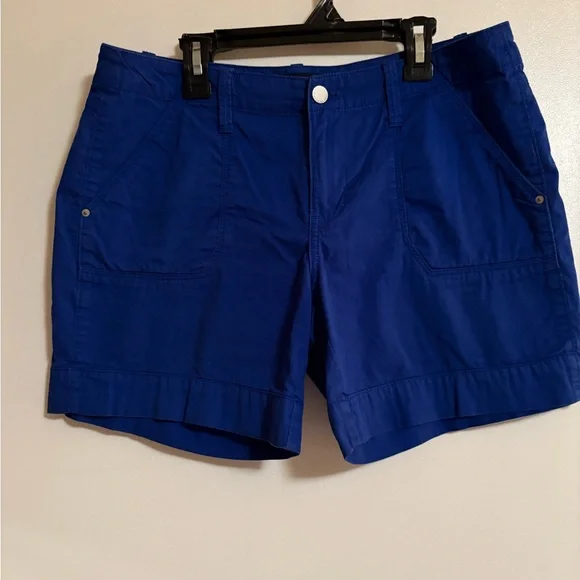 Calvin Klein Jeans Women's Cobalt Cargo Shorts blue size 6 100% cotton - Picture 2 of 6